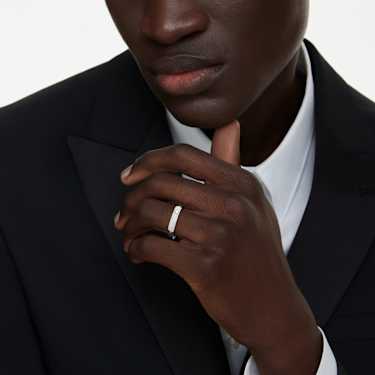 Eternity band ring, Lab-grown diamonds 0.05 ct tw, Round shape, 14K white gold - Swarovski, 5733726