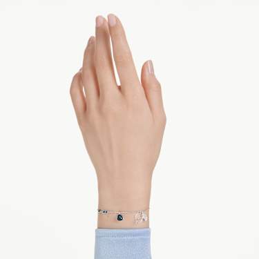 Zapestnica Symbolica, Krila, Modra, Prevleka iz rodija - Swarovski, 5734547