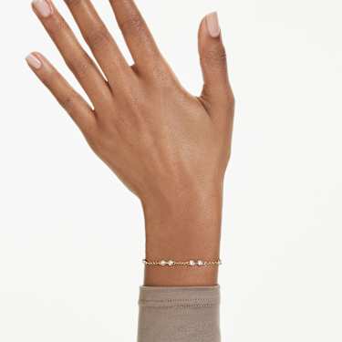 Strand Swarovski Remix Collection, Taille ronde, Blanc, Placage de ton or - Swarovski, 5734677