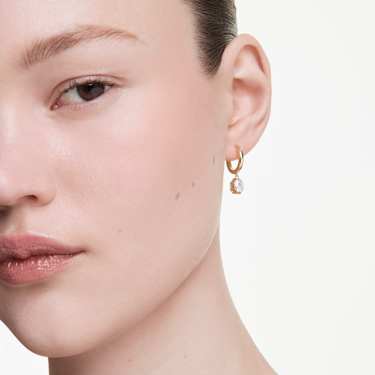 Pendientes Eternity, Diamantes creados en laboratorio (peso total de 1,0 quilates), Forma octagonal, Oro amarillo de 18 quilates - Swarovski, 5735726