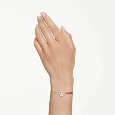 Braccialetto Symbolica, Crystal Pearl, Pavé, Ferro Di Cavallo, Bianco, Finitura oro rosa 18K - Swarovski, 5736976
