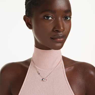 Wisiorek Symbolica, Oko, Różnokolorowy, Powłoka w odcieniu różowego złota - Swarovski, 5736984