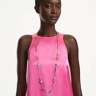 Gema strandage, Mixed cuts, Multicoloured, Gold-tone plated - Swarovski, 5737457