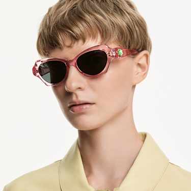 Ochelari de soare, Formă de pernă, SK6050, Roz - Swarovski, 5738139