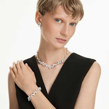 Constella set, Mixed cuts, White, Rhodium plated - Swarovski, 5738285