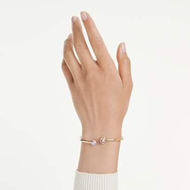 Chroma 手镯, 混合切割, 流光溢彩, 镀金色调 - Swarovski, 5738475