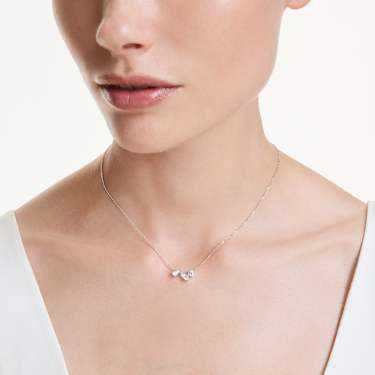 Galaxy Kolye, Laboratuvarda üretilmiş elmaslar 0,82 karat toplam ağırlık, Karışık şekiller, Saf gümüş - Swarovski, 5740649