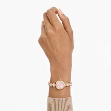 Idyllia Heart ウォッチ, クリスタルを使ったブレスレット, ピンク
