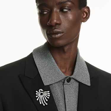 The Vienna Collection bross, Hattyú, Fehér, Ruténium bevonattal - Swarovski, 5741557