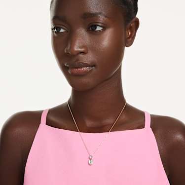 Chroma pendant, Mixed cuts, Multicolored, Gold-tone plated - Swarovski, 5741586