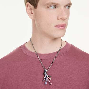 Matrix Hänge och brosch, Blandade slipningar, Bukett, Flerfärgad, Ruteniumpläterad - Swarovski, 5742674