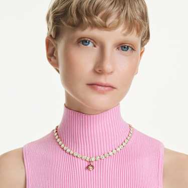 Obesek Idyllia, Mešani rezi, Pikapolonica, Rdeč, PVD zlatega odtenka - Swarovski, 5743138