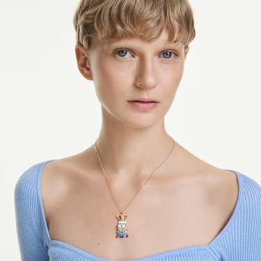 Minions King Bob 链坠, 密镶, 流光溢彩, 镀金色调 - Swarovski, 5743385