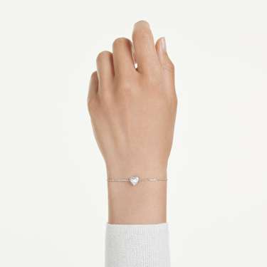 Eternity 브레이슬릿, 랩 그로운 다이아몬드 0.5ct tw, 하트 쉐입, 스털링 실버 - Swarovski, 5744541