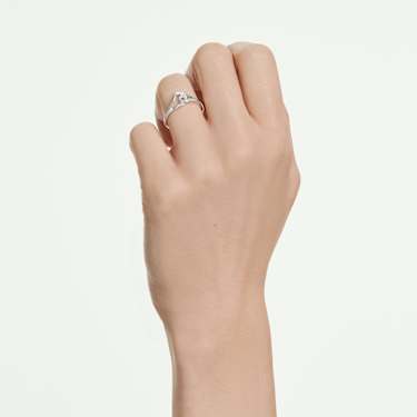 Swarovski Classica リング, ラウンドカット, インターロッキング