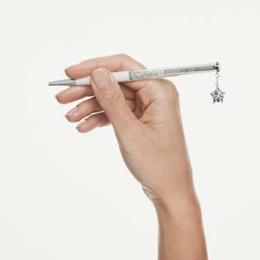 Annual Edition Crystalline ballpoint pen 2027 圓珠筆, 白色漆面，鍍鉻 - Swarovski, 5745579