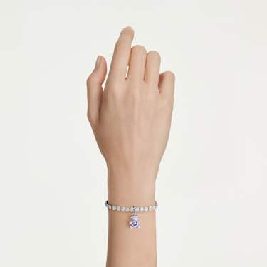 Idyllia Charm, ミックスカット, テディベア, パープル, ロジウム・プレーティング - Swarovski, 5745610