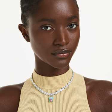 Idyllia Charm, Verschiedene Schliffe, Teddy, Blau, Rhodiniert - Swarovski, 5750253