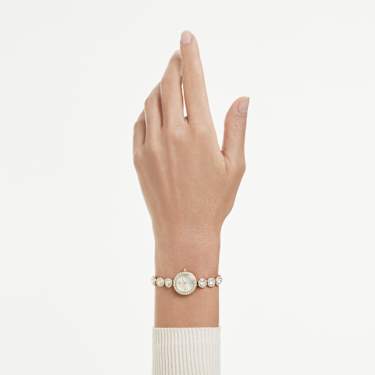 Una Angelic horloge, Kristallen armband, Goudkleurig, Goudkleurige afwerking - Swarovski, 5750500