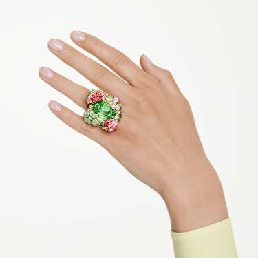 Bague avec motif Idyllia, Multicolore, Placage de ton or - Swarovski, 5751740