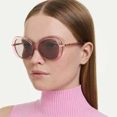 Gafas de sol, Forma de mariposa, SK6059, Rosas - Swarovski, 5752904
