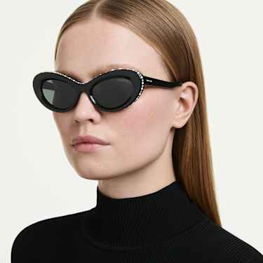 Lunettes de soleil, Style Cat-eye, SK6061U, Noires - Swarovski, 5752908