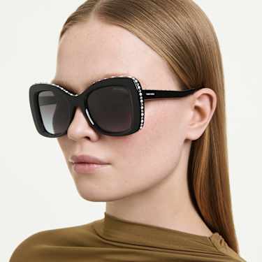 Zonnebril, Vlindervorm, SK6062U, Zwart - Swarovski, 5752910