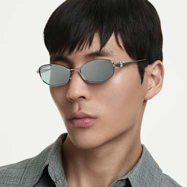 선글라스, 필로우 쉐입, SK7042, 실버 톤 - Swarovski, 5752913