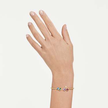 Bracciale rigido Imber, Taglio misto, Multicolore, Finitura oro 18K - Swarovski, 5753259