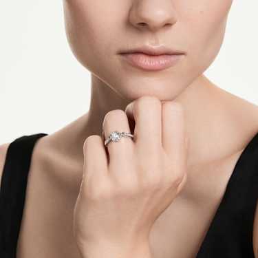 Bague Chroma, Tailles variées, Étoile, Blanche, Métal rhodié - Swarovski, 5754176