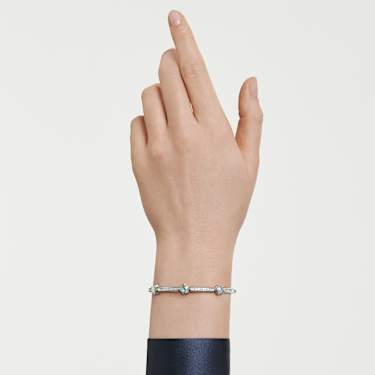 Chroma 手镯, 混合切割, 星星, 白色, 镀铑 - Swarovski, 5754179
