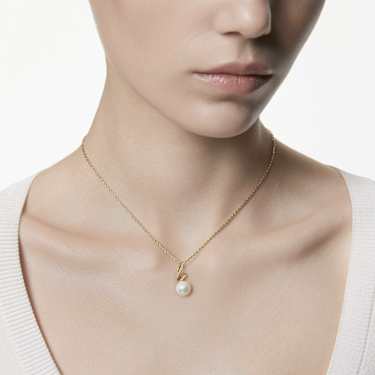 Pingente Gabriella, Crystal Pearl, Lapidação redonda, Branco, Acabamento em ouro de 18 quilates - Swarovski, 5754228