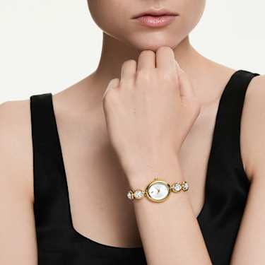 Imber oval 워치, 스위스 메이드, 메탈 브레이슬릿, 골드 톤, 골드 톤 피니시 - Swarovski, 5754812