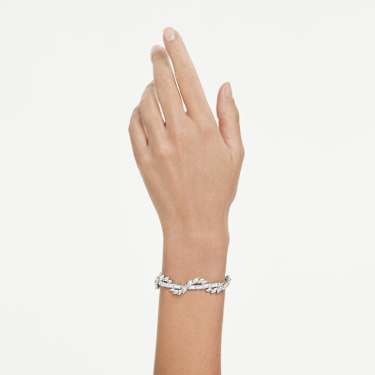Mesmera Armband, Verschiedene Schliffe, Weiß, Rhodiniert - Swarovski, 5754818