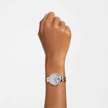 Cosmopolitan นาฬิกา, Swiss Made, สร้อยข้อมือโลหะ, โทนสีเงิน, เคลือบโลหะหลากชนิด - Swarovski, 5755660