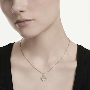 Magic Hänge, Blandade slipningar, Snöflinga, Vit, 18K guldfinish - Swarovski, 5757788