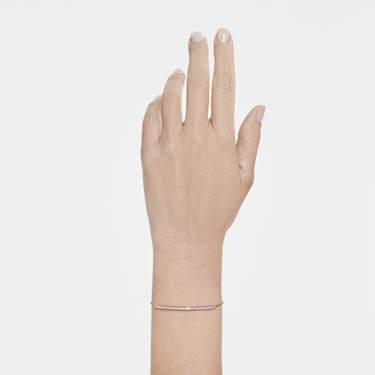 Only bracelet, Round cut, Purple, 18K gold finish - Swarovski, 5757795