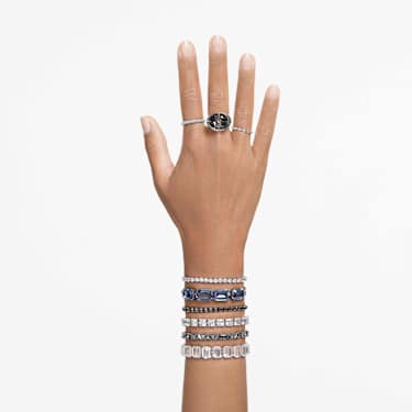 Matrix Vittore 戒指, 榄尖形切割, 白色, 镀铑 - Swarovski, 5771278