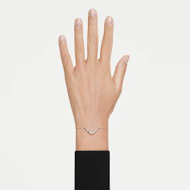 Swarovski Classica bracelet, Round cut, White, Sterling silver - Swarovski, 5778085
