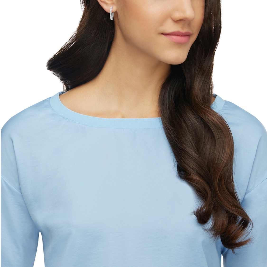 Sommerset hoop earrings, White