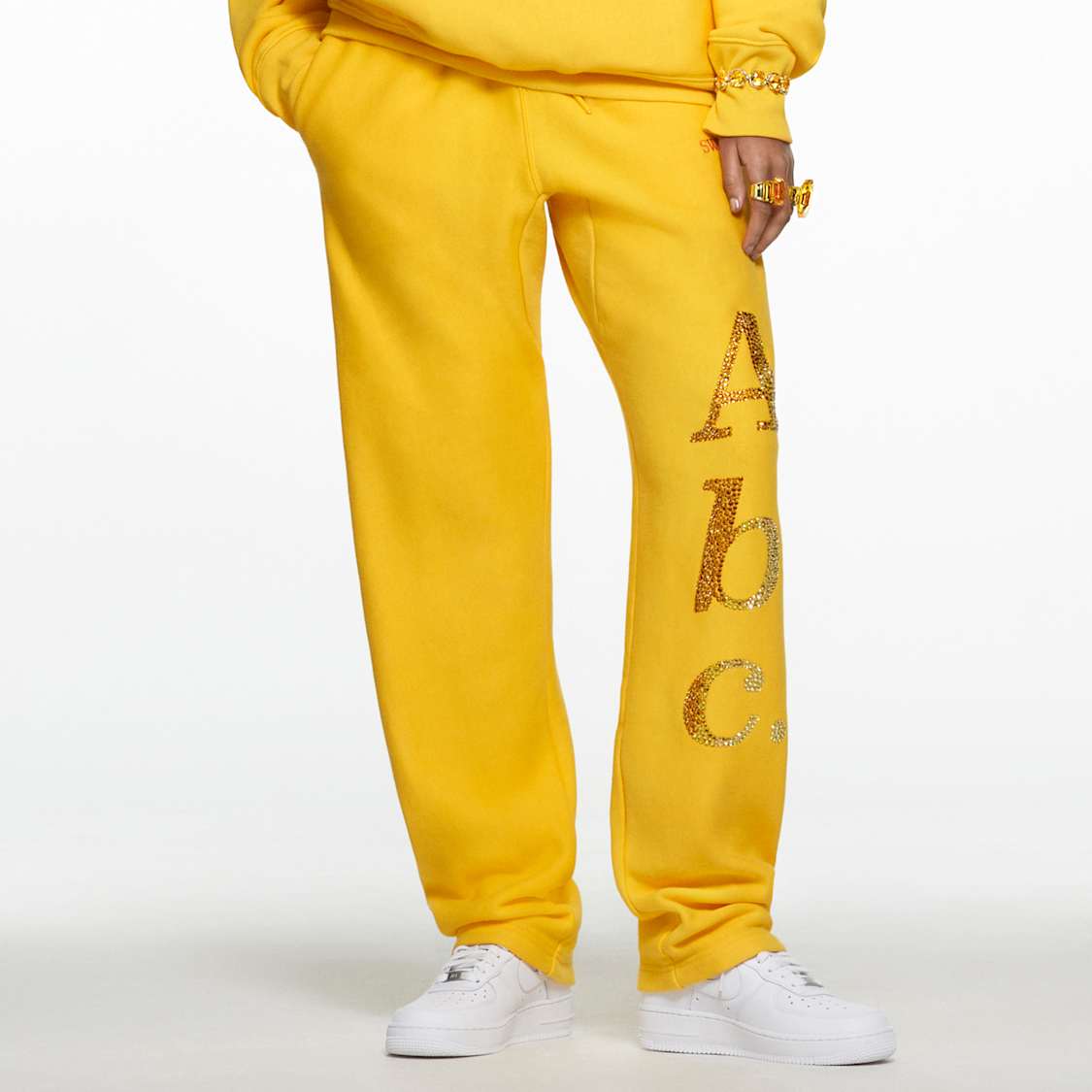 ADVISORY BOARD CRYSTALS, Colored Objects sweatpants, Yellow by SWAROVSKI