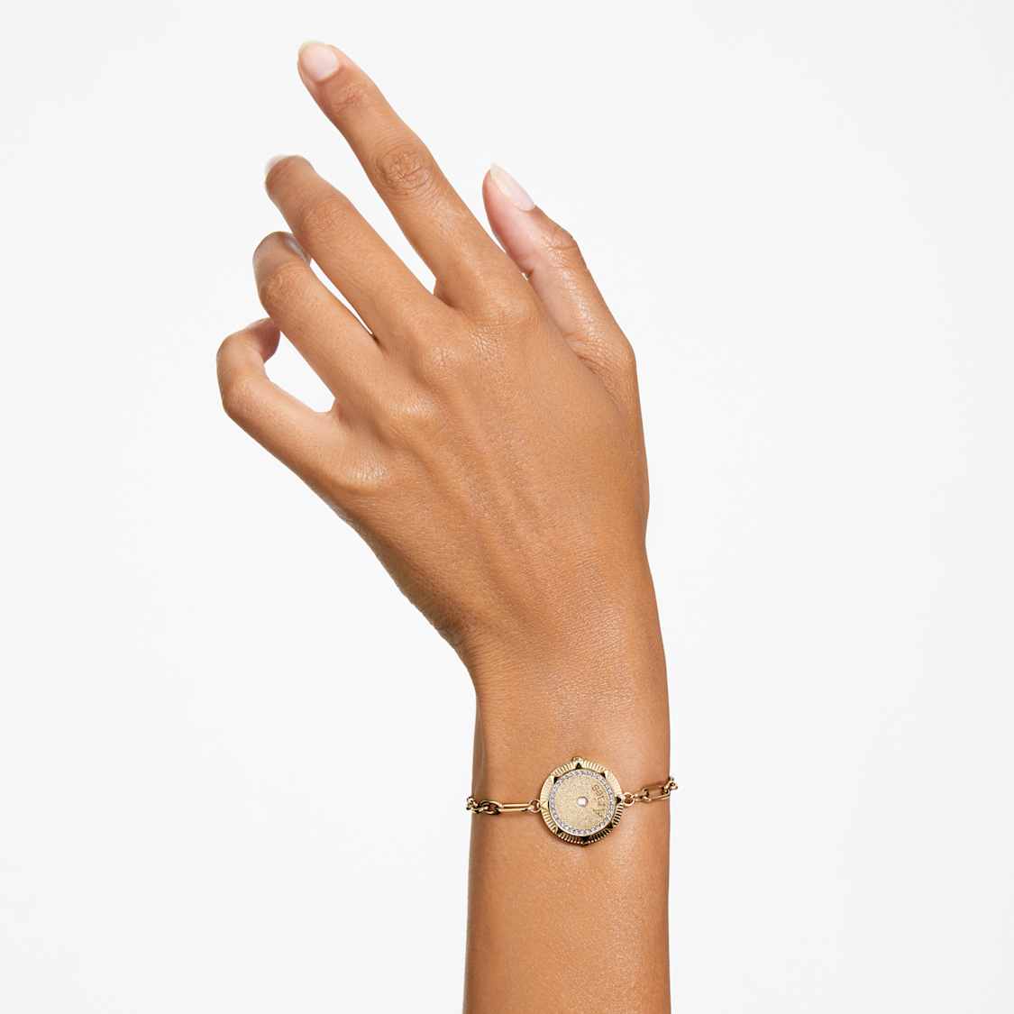 Zodiac bracelet, Aries, Gold tone, Gold-tone plated by SWAROVSKI