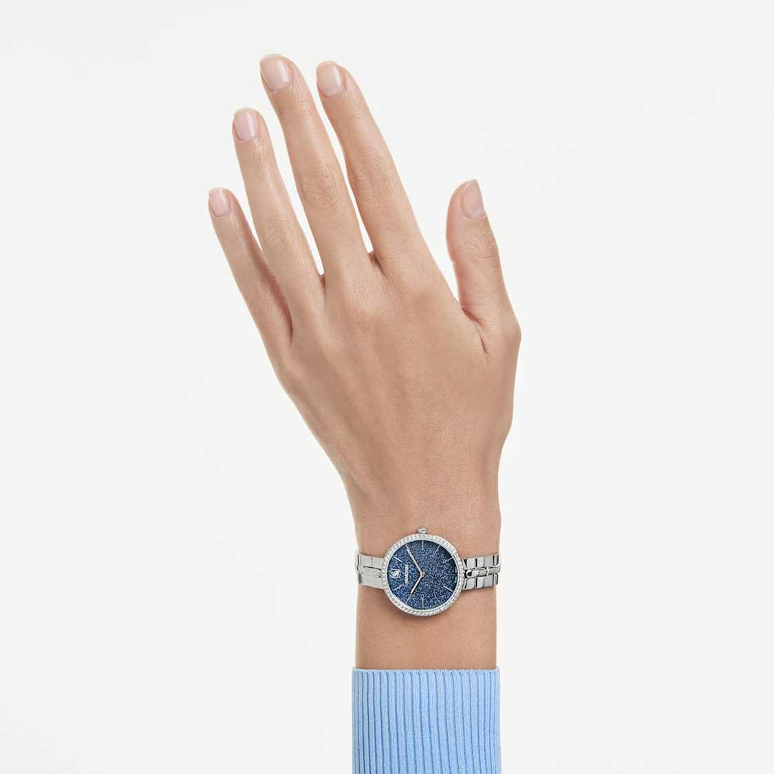 Cosmopolitan watch, Swiss Made, Metal bracelet, Silver tone