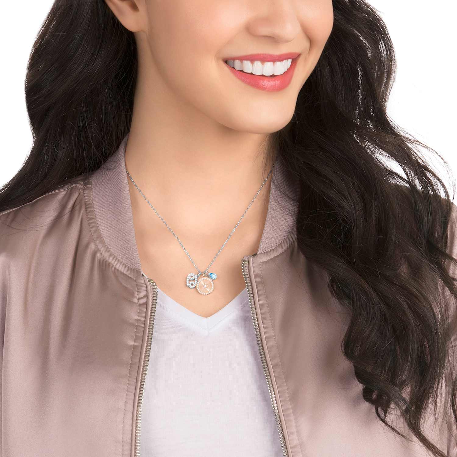 Zodiac Kolye Ucu Yengec Turkuaz Rodyum Kaplama Swarovski Com