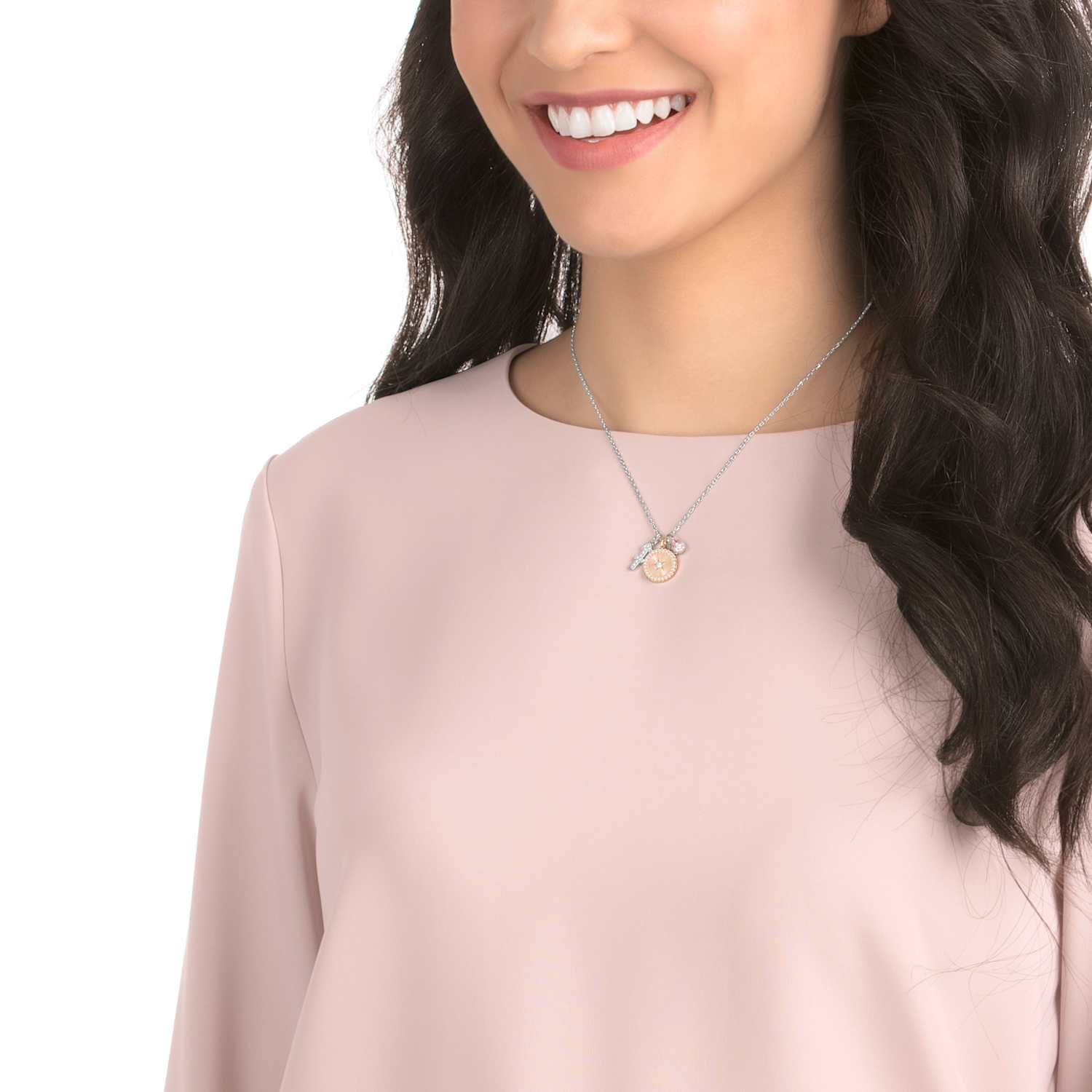 Zodiac Kolye Ucu Yay Pembe Rodyum Kaplama Swarovski Com
