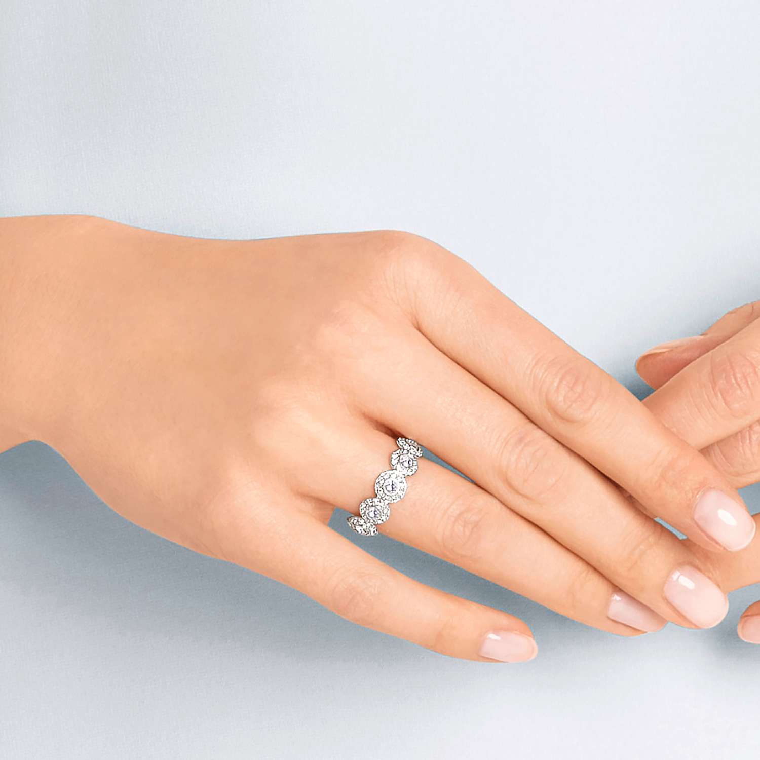 Angelic Ring White Rhodium Plated Swarovski Com