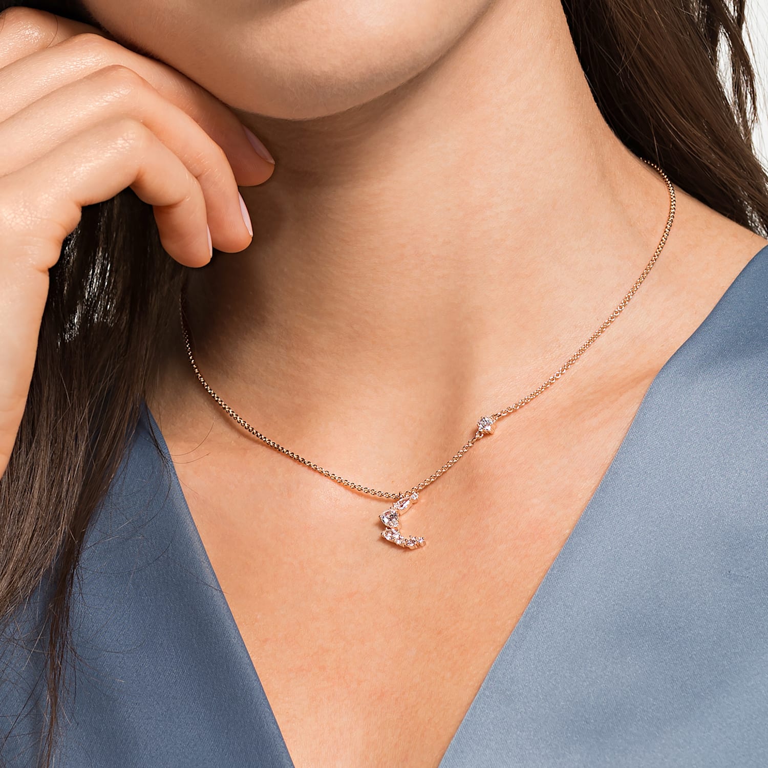 Swarovski moonsun necklace top