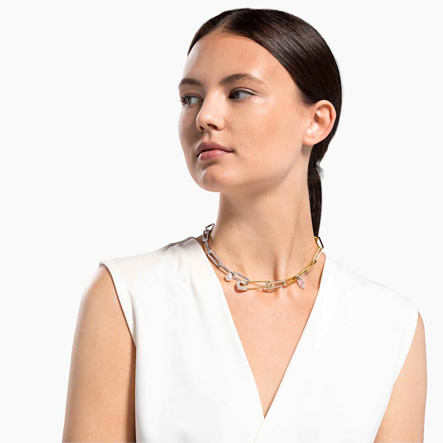 Collier epingle swarovski clearance