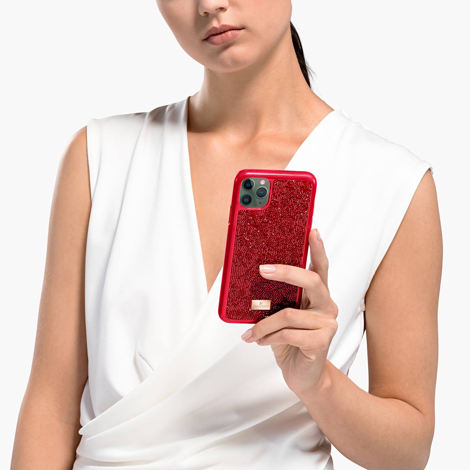 Glam Rock Akilli Telefon Kilifi Iphone 11 Pro Max Kirmizi Swarovski Com