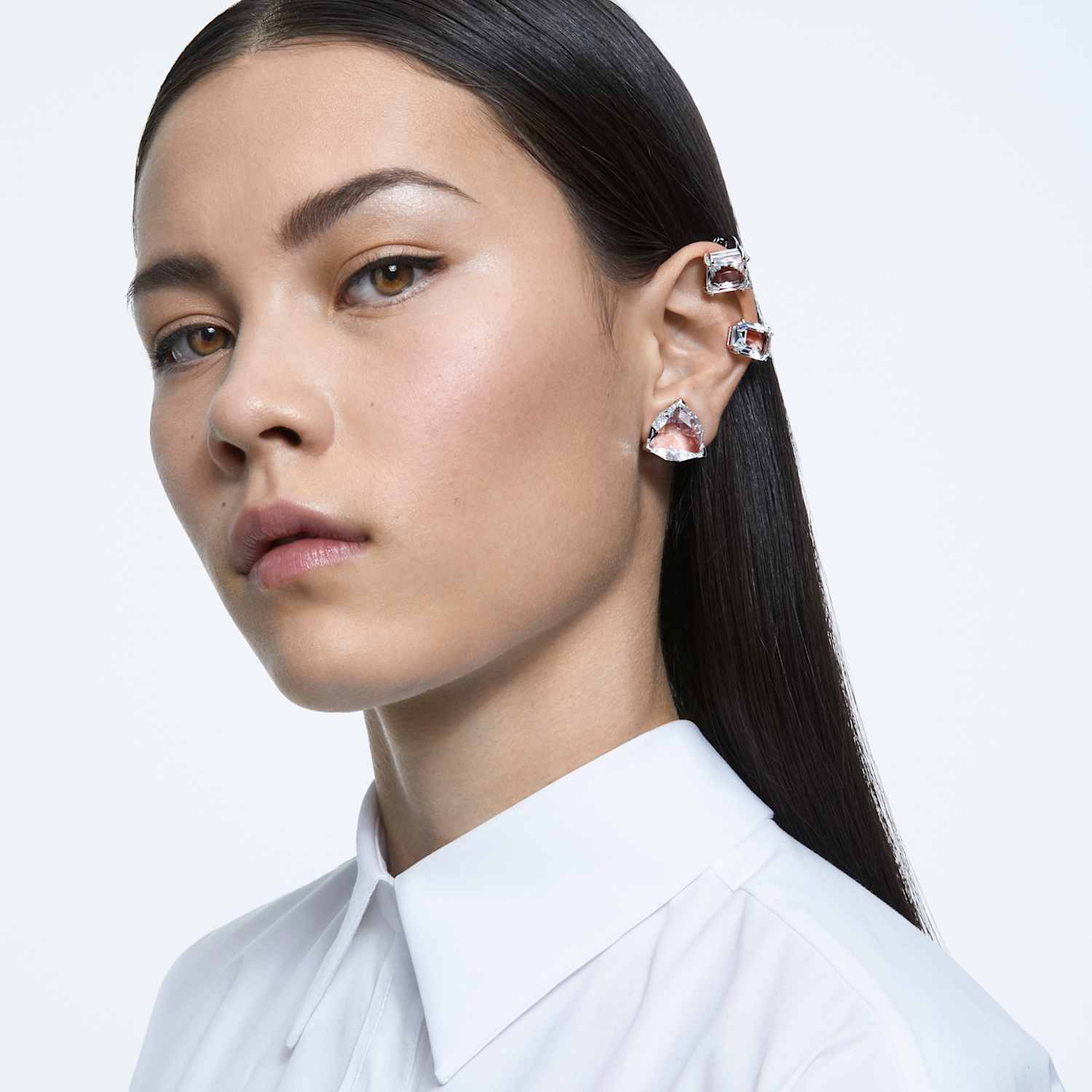 未使用】稀少品18K ゴールドメッキスワロフスキー ピアス | 早い者勝ち